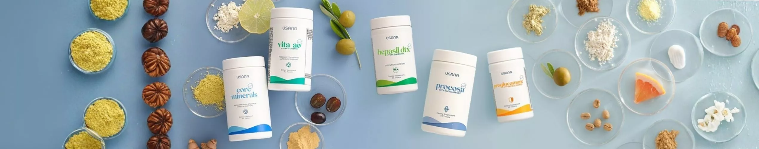 USANA的營養補充品由150位科學家研發製造，為您的細胞健康提供良好照護